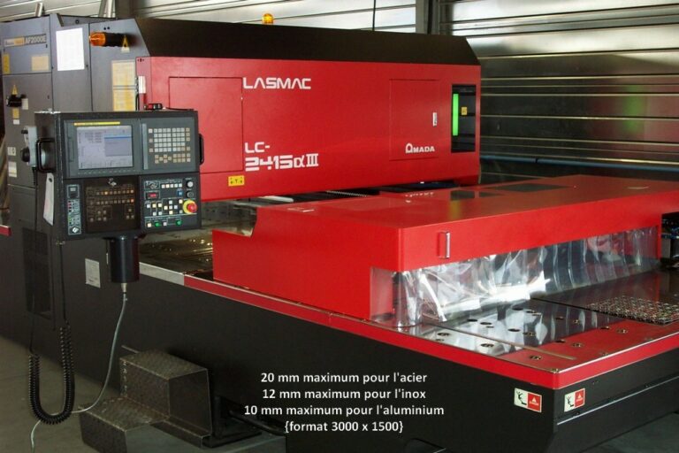 Découpe laser sur tôle acier, inox ou alu Chronopli Toulouse